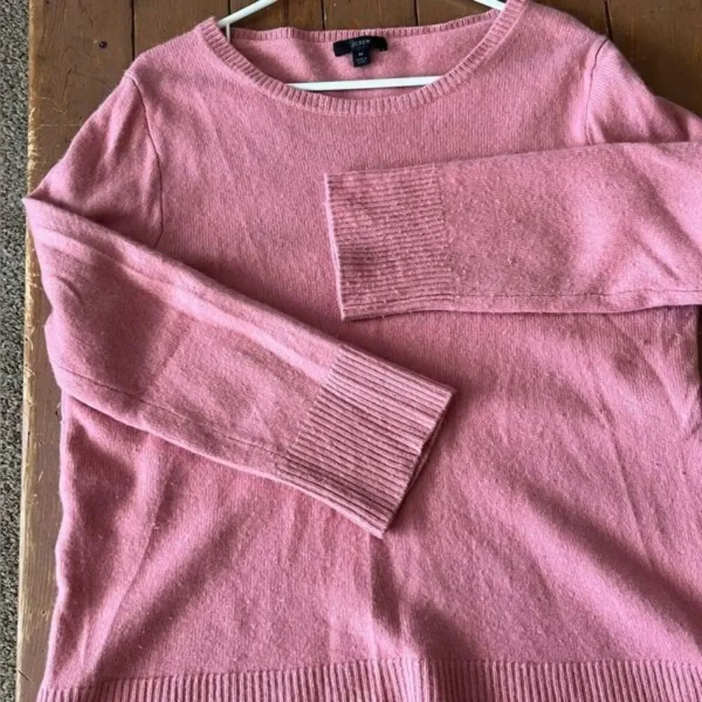 J. Crew Pink Crew Neck Sweater